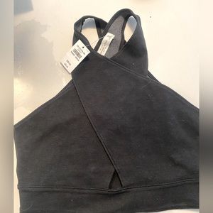 Abercrombie and Fitch black crop top. Never worn, with tags.